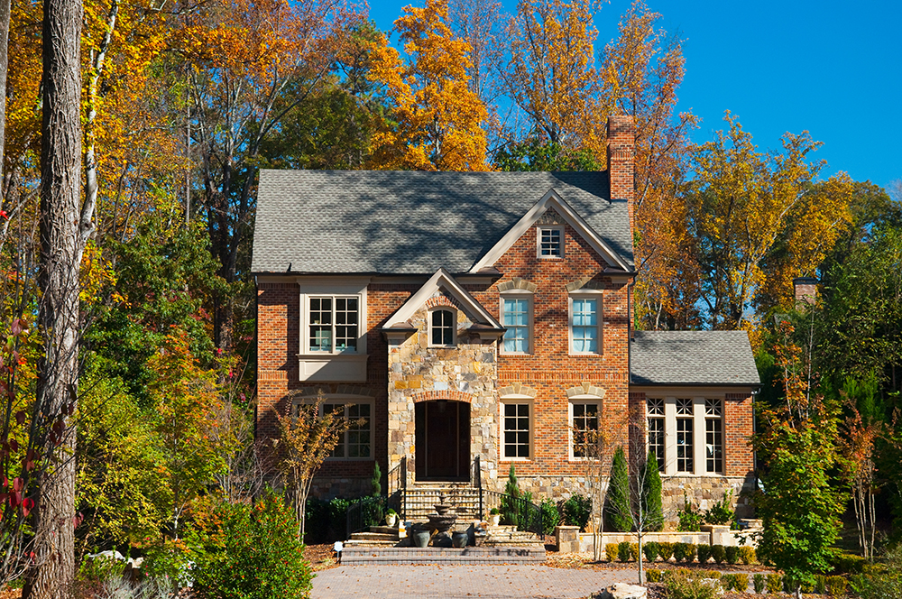 Atlanta brick house in a woods like setting