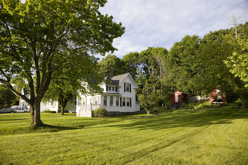 Typical scenery of small New England town
