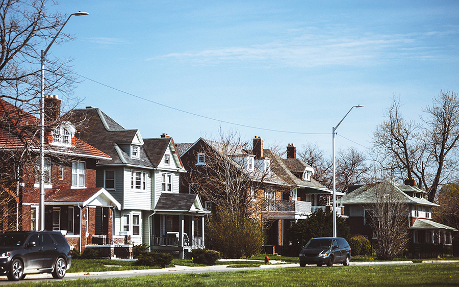 Inner city Detroit